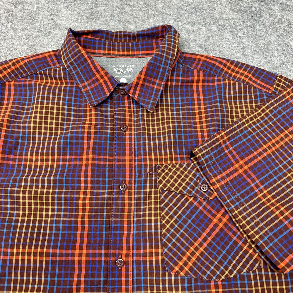 Mountain Hardwear Shirt Mens Large Button Up Preppy Vacation Colorful Beach